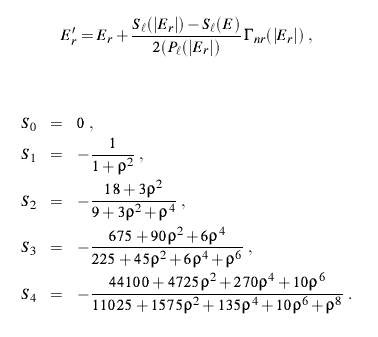 SLBW Equations
