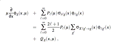 Multigroup Boltzman Equation